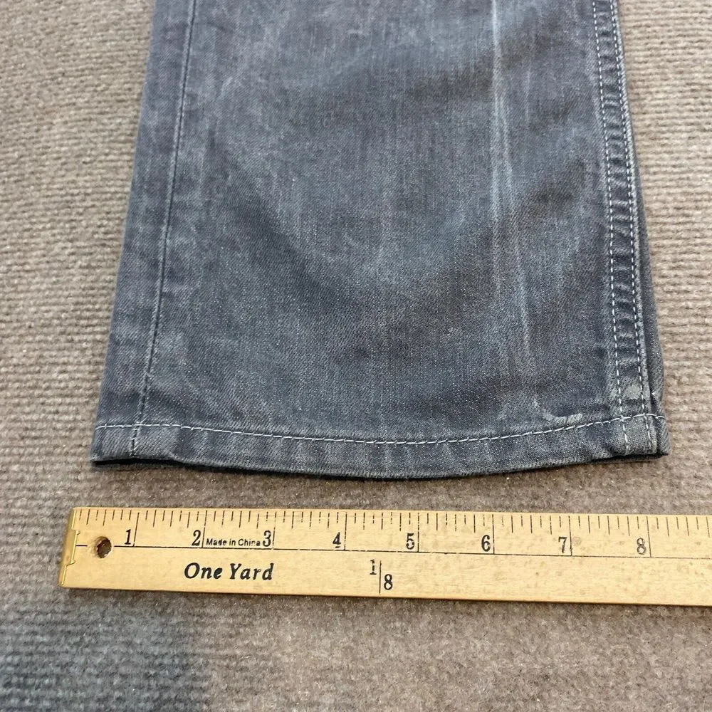 Levi's Jeans Men 36‎ Fits 37x31 Faded Gray 541 Denim Distressed Straight Fit